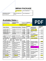 Umrah Package Feb & March 25 01 2023