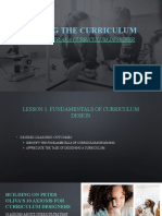 Designing The Curriculum 1