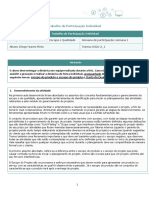 Trabalho de Participação Individual - TPI - Diego Nunes Pinto - Gerenciamento de Escopo e Qualidade - 0322-2 - 1