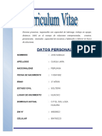 Curriculum Vitae 2018