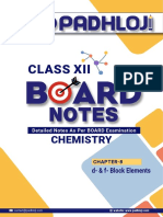 Chapter 8. D & F Block Elements (Board Notes)