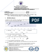 QA G5 Second Periodical Test in MAPEH