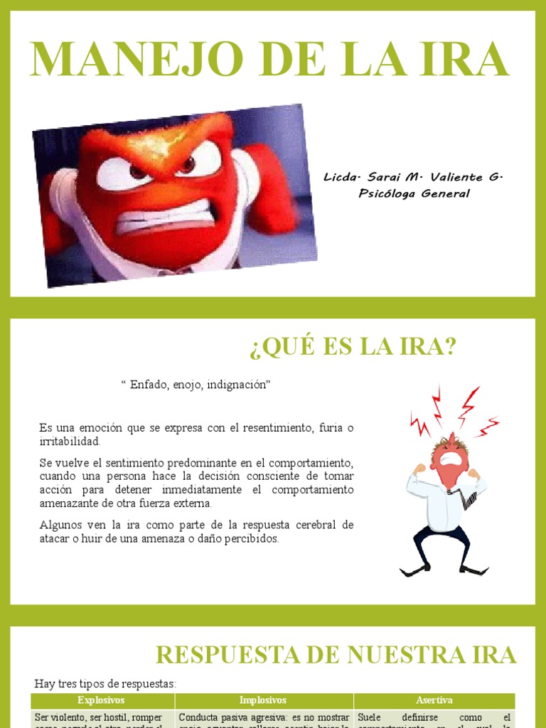 Manejo y Tipos de Ira | PDF | Ira | Las emociones