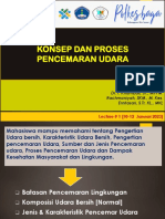 Lecture # 1 - Konsep Dan Proses Pencemaran Udara