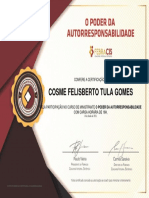Certificado - AUTORESPONSABILIDADE