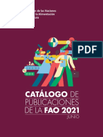 Catálogo de Fao Publications Catalogue 2021