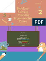 Solving Word Problems Relating Trig Ratio (Week 3)