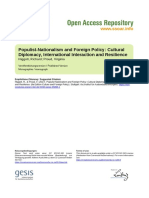 Populist-Nationalism and Foreign Policy: Cultural Diplomacy, International Interaction and Resilience