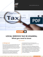 Local Service Tax in Uganda Alert