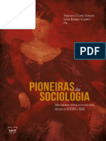 Pioneiras Da Sociologia - Mulheres Intelectuais Nos Séculos XVIII e XIX