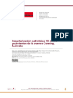 Caracterización Petrofísica 1D de Los Yacimientos de La Cuenca Canning, Australia