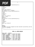 Mysql Lab Programs