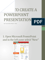 How To Create A Powerpoint Presentation