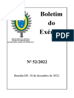 Boletim do Exército Brasileiro no 52/2022