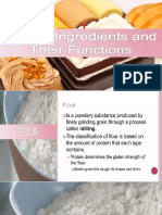 BAKING INGREDIENTS AND ITS FUNCTIONS