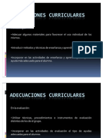 Adecuaciones Curriculares