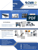 CMR Wire and Cable Processing Solutions