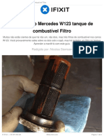 Manutenao Mercedes w123 Tanque de Combustivel Filtro