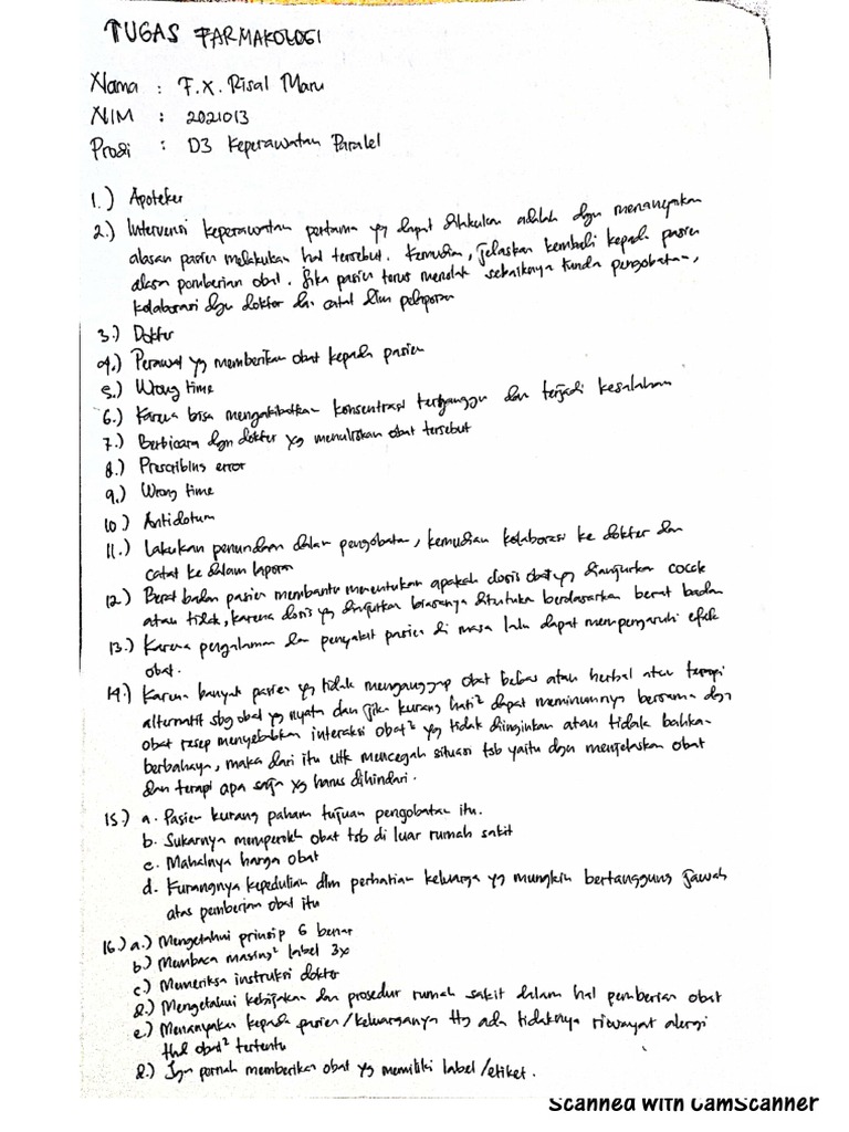 Farmakologi - F.X.Risal Maru | PDF