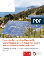 Enhancing Decentralized Renewable Energy Investment To Achieve Indonesia's NDC