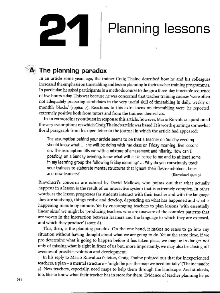 Lesson Planning | PDF