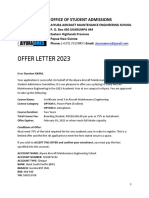 AAMES Offer Letter 2023 - Dunstan Sikam