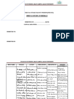 Drug Study Format