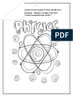 Physics-Summer Task G 8 (2022-2223)