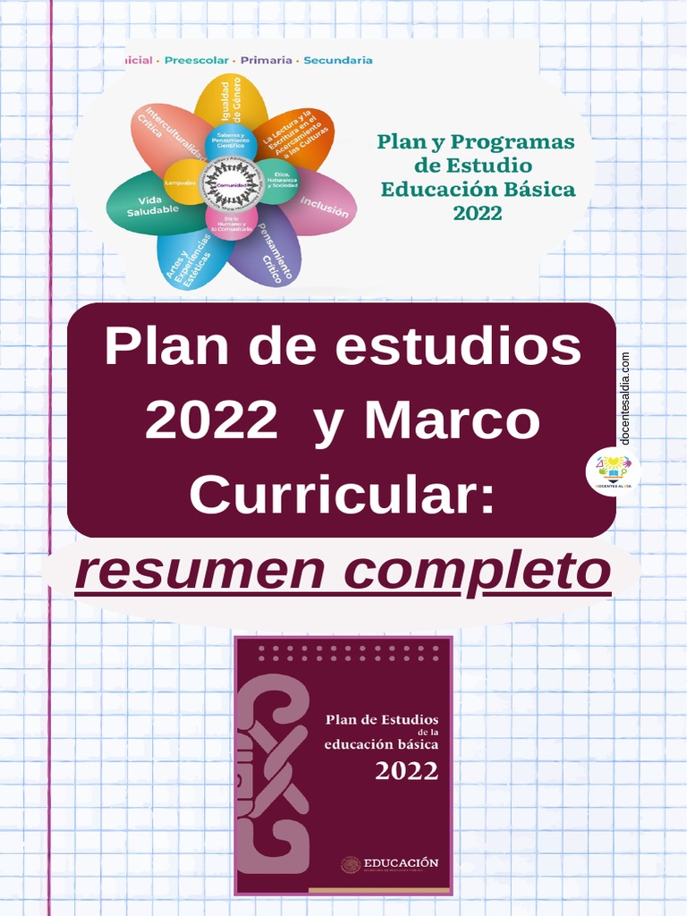 Plan de Estudios 2022 y Marco Curricular Resumen Completo | PDF | Plan ...