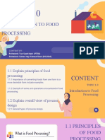 Topic 1 Introduction To Food Processing