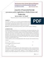 Statistical Properties of Exponential Rayleigh Distribution and Its Applications To Medical Science and Engineering