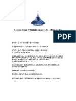 Pedido de Informe de Cardozo y Teisa Por Línea Q