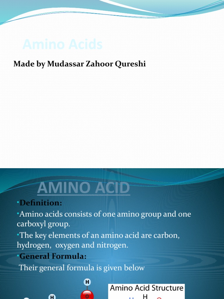 Amino Acid New 1 | PDF | Amino Acid | Acid