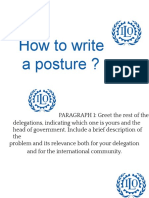 How To Write A Posture (TECMUN 2022)