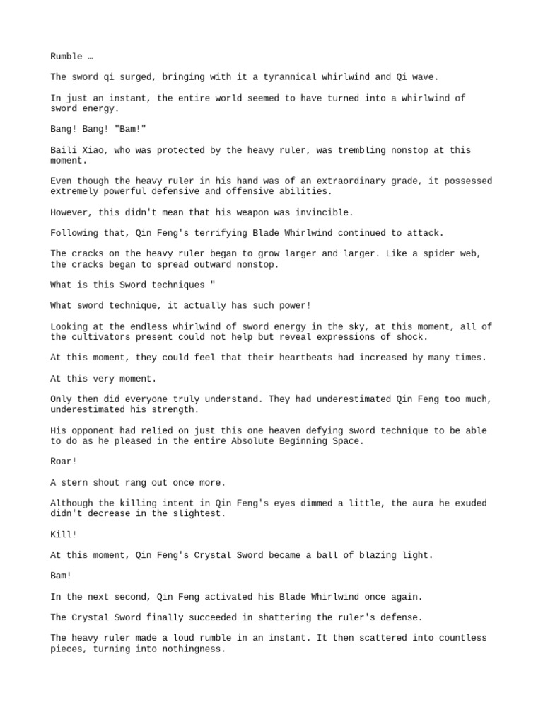 Qin Feng's Sword Technique Showdown | PDF | Dragon