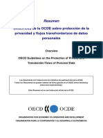 Directrices de La OCDE Sobre Protección de La Privacidad y Flujos Transfronterizos de Datos Personales