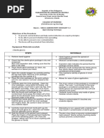 Updated Revised-Open Gloving Technique Checklist