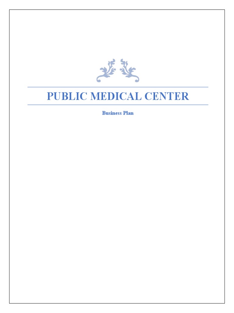 Business Plan PDF Health Care Business