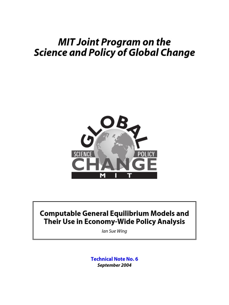 MIT Joint Program On The Science and Policy of Global Change | PDF