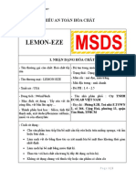 Msds LemonEze