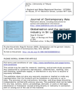 Journal of Contemporary Asia: To Cite This Article: Hege M. Knutsen (2003) : Globalisation and The Garment Industry