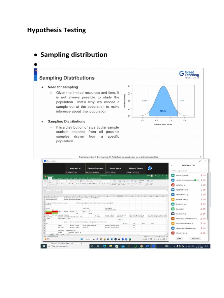 Hypothesis Testing PDF