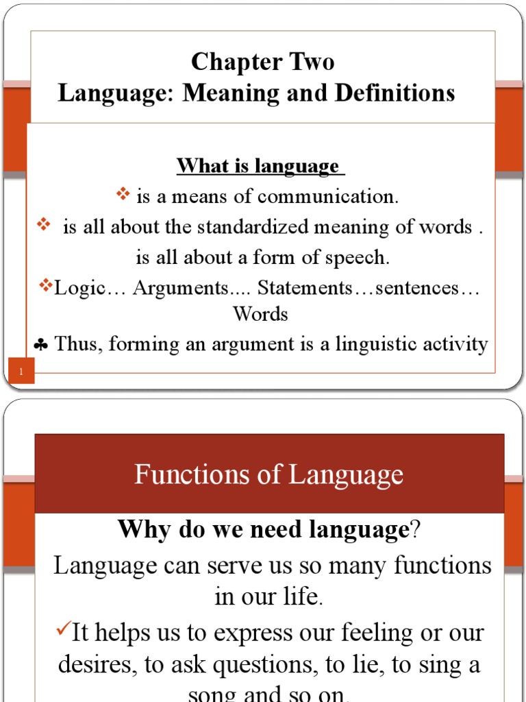 Logic Language PDF Definition Human Communication