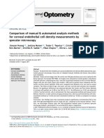 Comparison of Manual & Automated Analysis Methods For Corneal Endothelial Cell Density Measurements by Specular Micros