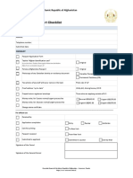 Passport Check List