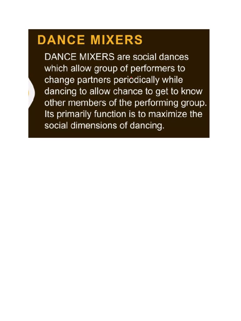 Dance Mixers PDF