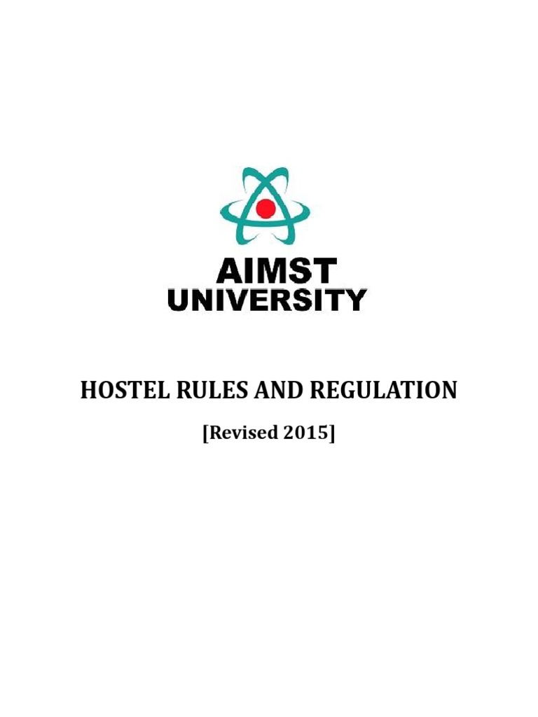 Hostel Rules Regulations 1 PDF Ac Power Plugs And Sockets