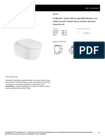In-Wash® - Smart Toilet Suspendido Rimless Con Salida A Pared. Incluye Tapa y Asiento. Necesita Toma de Red