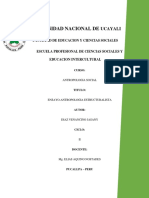 El - Estructuralismo - Antropologico, Trabajo