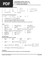 Function, Limit, Continuity